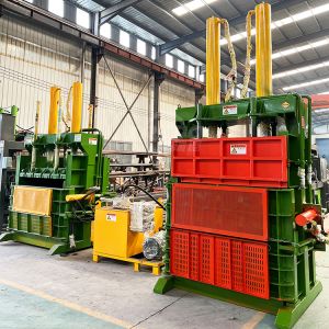 Automatic Hydraulic Cardboard Baler Machine 100-180 BPH
