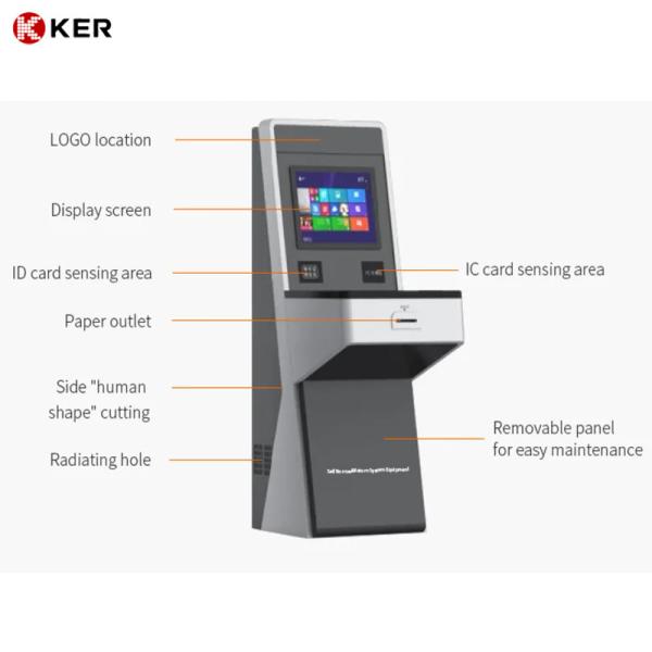 Buy cheap Face Recognition Self Service Terminal Horizontal Interactive All In One Pc Library Kiosk Touch Screen Display For Libra from wholesalers