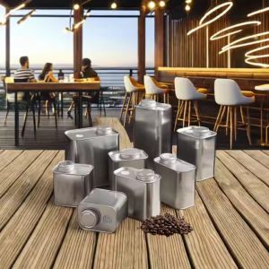 Customized Coffee Tin Cans For Customized Branding Round Or Square