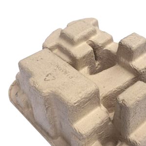 Natural Brown Recycled Pulp Packaging Molded Pulp Tray packaging Box