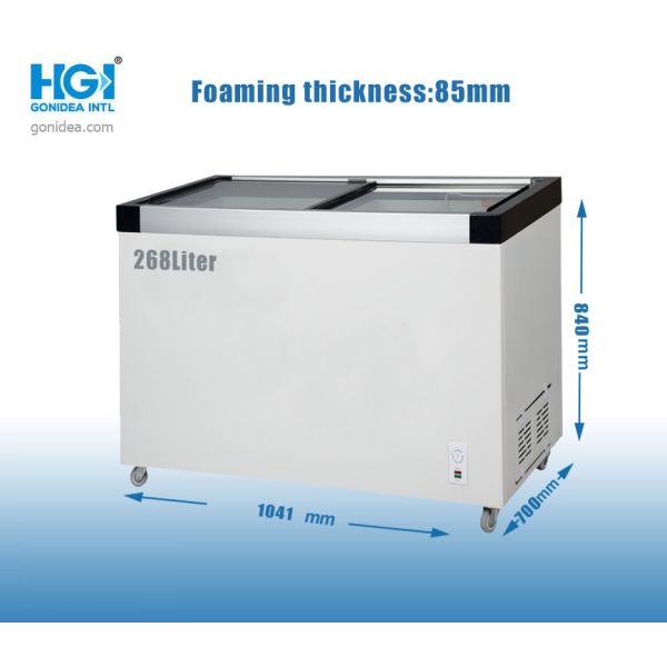 Buy cheap Recessed Door Handle Deep Chest Freezer with ≤45dB Noise Level and Manual Defrost Type from wholesalers