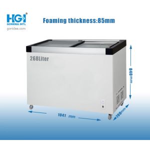 Buy cheap Recessed Door Handle Deep Chest Freezer with ≤45dB Noise Level and Manual Defrost Type from wholesalers