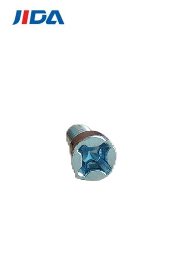 Quality 6.5mm Pan Head Threaded M3 Phillips Screw Zinc Plated for sale