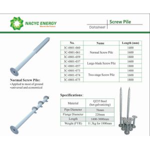 Buy cheap Anti Corrosion TOP VIP 0.1 USD Module Support Solar Panel Mount Screw Solar Bracket Screws For Rolling Ground And Slope from wholesalers