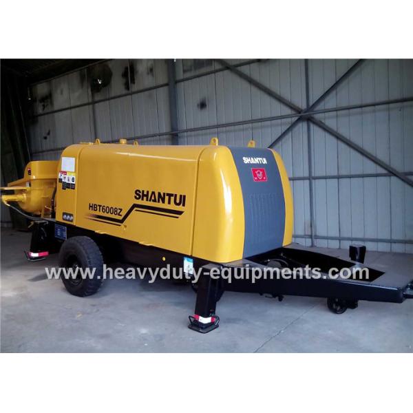 SHANTUI HBT6008Z trailer pump adopted to achieve good concrete suction