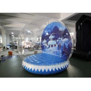 Buy cheap 0.6mm PVC Tarpaulin Inflatable Christmas Snow Globes 3m Hot Air Welding from wholesalers
