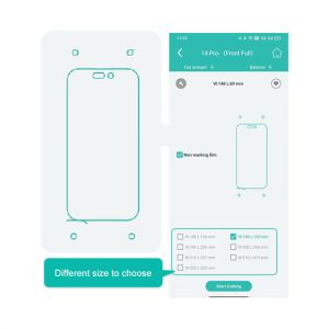 Buy cheap Daqin IDSKIN Phone Screen Protector Cutting Machine Built-in Screen Version Hydrogel Film for  Screen Protector Cut from wholesalers
