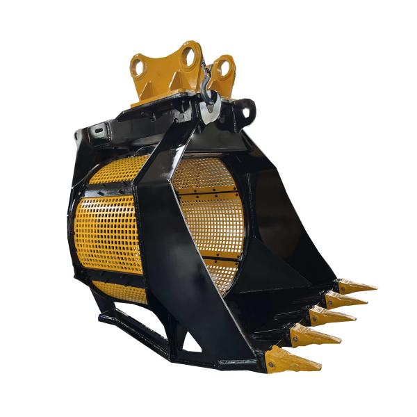 Buy cheap Multi Function Excavator Attachments Rotary Sand Washing Screen Bucket from wholesalers