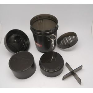 Buy cheap 3-in-1 shaker bottle with supplement container from wholesalers