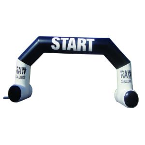 Buy cheap 10m simple halloween advertising inflatables marathon race inflatable rainbow event entrance maze arches from wholesalers