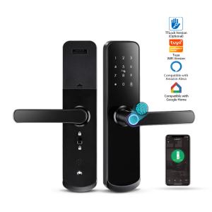 Buy cheap Low Voltage Alarm/Remote Control APP/Key Fingerprint RFID Card Password WIFI Wireless Remote Control Smart Door Lock product