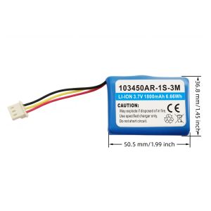 China 3.7V 1800mAh 103450AR2 Lithium Ion Battery for Electronics on sale