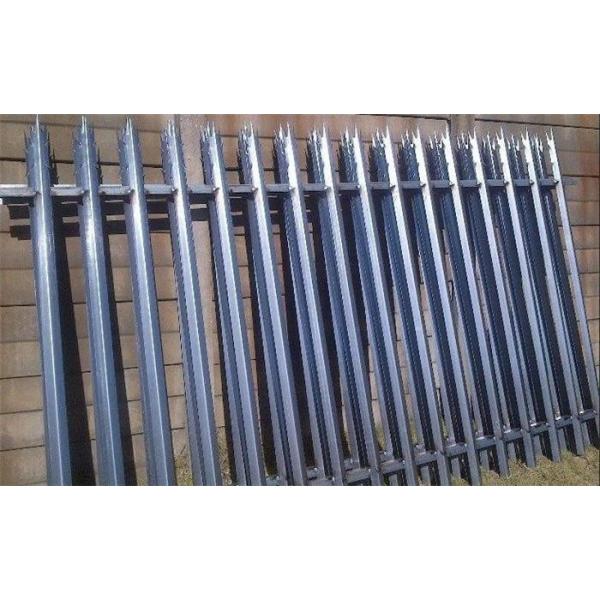 Quality Welding Firmly Galvanised Metal Palisade Fence , Palisade Fence Pales for sale