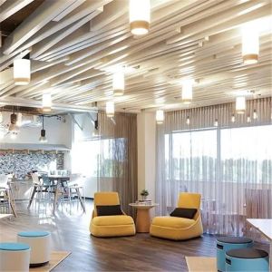 Buy cheap Extruded Baffle Aluminum Strip Ceiling 40x200mm Non Parallel from wholesalers