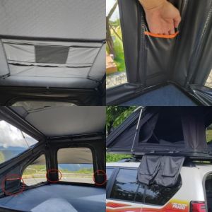 Overland XL Robust Z Rooftop Tent With 2.3m Telescopic Ladder