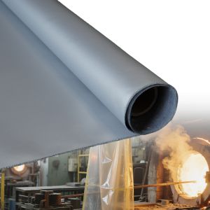 Fire Protection Silicone Coated Fiberglass Fabric with 1 / 1.2 / 1.5 meter Width