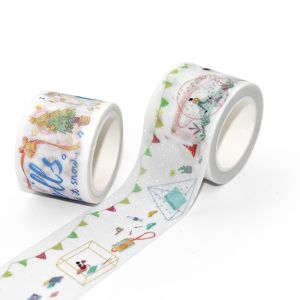 Buy cheap Custom Lovely Kawaii Washi Paper Tape Printed Glitter Washi Tape from wholesalers