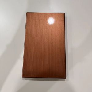 Buy cheap Metallic Paint Brushed Copper Aluminum Solid Panel 150x200x20mm from wholesalers