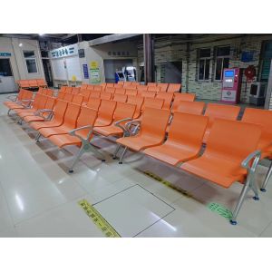 Padded Hospital Waiting Room Chair with Steel Frame