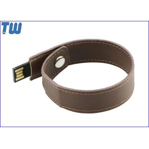 Buy cheap Pure Leather Bracelet Wristband 1GB Thumbdrive Disk Device Customized from wholesalers