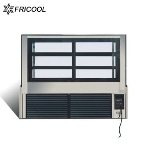 Rectangular Glass Refrigerated Cold Cake Display Cabinet 21.5CU.FT