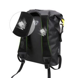 Buy cheap Blue Black Waterproof Roll Top Backpack , 20L Mountain Climbing Backpack from wholesalers