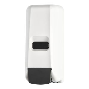 Buy cheap 1000ml Manual Foam soap dispenser with refillable reservoir, ABS plastic, white color, wall mounted from wholesalers