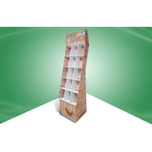 Buy cheap OEM / ODM 15 Cells Book POP Cardboard Display Cardboard With Heavy - duty & Easy - assembly Design from wholesalers
