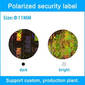 Anti Counterfeiting Holographic Security Stickers HX Custom Adhesive Labels ROHS