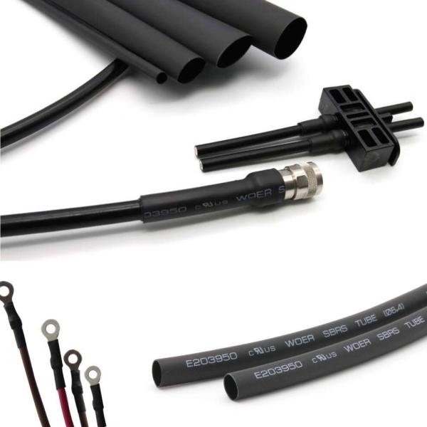 Quality 3.2mm Dual Wall Heat Shrink Tube Polyolefin Black 1mm for sale