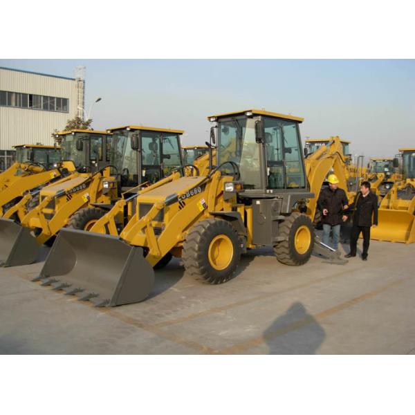 Buy cheap Water Cooling Engine Compact Tractors with Backhoe and Loader , Backhoe Loader Tractor from wholesalers