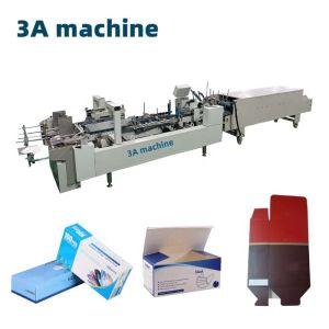 Buy cheap 3.5m*1.1m*1.4m CQT-800 Box Folder Gluer Machine for Straight Line Box Folding and Gluing from wholesalers