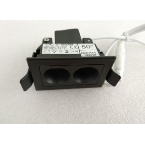 Buy cheap Black Fixed Trim LED Recessed Downlight R3B0664 Double Head 4W 3000K IP20 from wholesalers