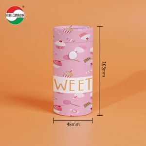Custom Eco Friendly Biodegradable Childproof Resistant Packaging Round Cylinder