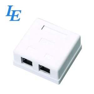 Buy cheap Network Lan Cable Electrical Faceplates Plastic Surface Box from wholesalers