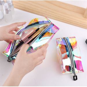 Buy cheap Nylon Zipper PVC Cosmetic Pouch Non Toxic Customized Vivid Printing from wholesalers