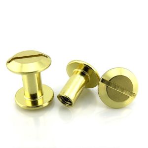 Buy cheap Antique Brass Leather Belt Screw Rivets Flat Head Replaceable Customized from wholesalers
