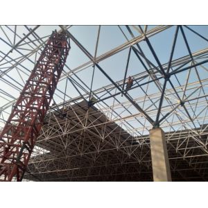 Buy cheap SA 2.5 Shot Blasting Level Prefabricated Steel Structures Construction from wholesalers