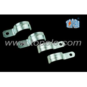 Pre - Galvanized One Hole Strap EMT Conduit And Fittings Unthreaded