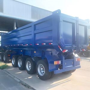 CIMC New Design 4 Axles Tipper Dump Semi-Trailer