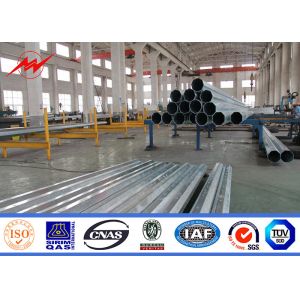 Buy cheap 12m Q345 Bitumen Electrical Power Pole , Polygonal Steel Transmission Pole from wholesalers
