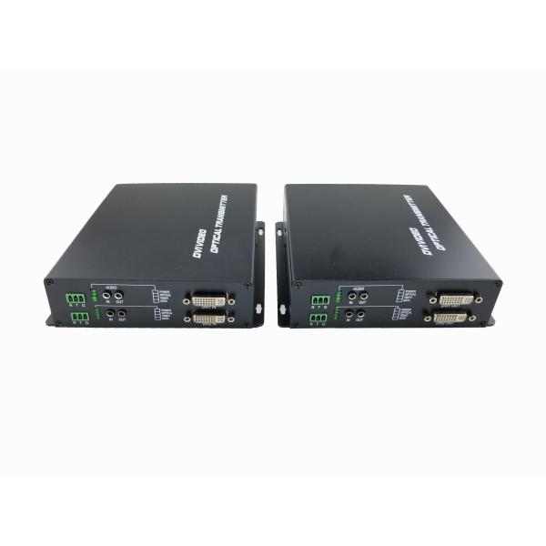 CE, RoHS Compliant 1080P/60Hz 2 Channel DVI to Fiber Video Extender over Single Mode Fiber with LC(SFP ) Fiber Port