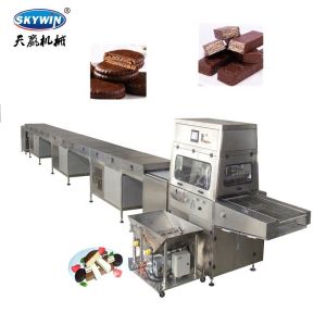 Chocolate Coating Enrobing Line Food Processing Machine PLC Control