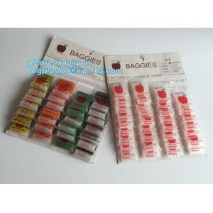 1515 mini apple Zip lockk bags, apple baggies printed mini Zip lockk bag with