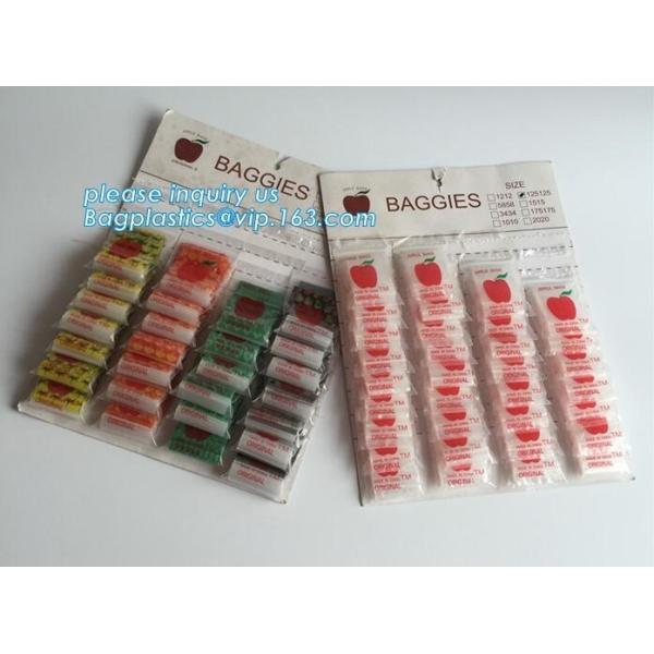 1515 mini apple Zip lockk bags, apple baggies printed mini Zip lockk bag with