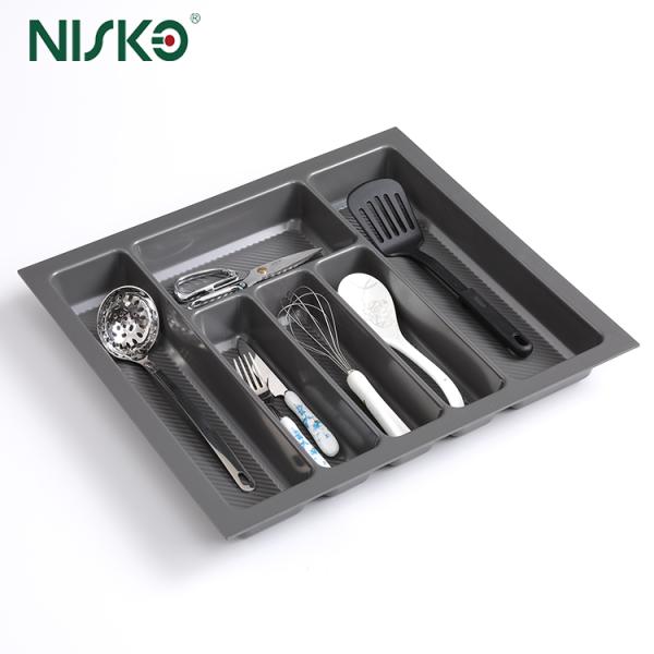 Buy cheap Kitchen Silverware Storage Box Utensil Drawer Insert Flatware Cutlery Tray Organiser from wholesalers