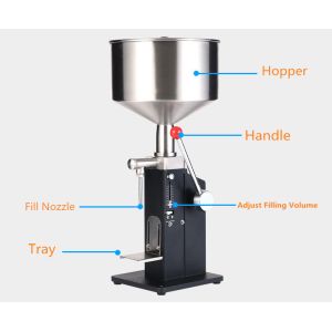 Buy cheap A-03 Semi Automatic Manual Paste Small Dose Filling Machine / Filler For Cream & Shampoo & Cosmetics from wholesalers