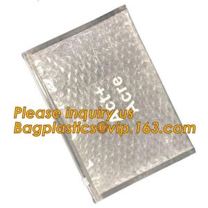 k Bubble Bag Zipper Padded Bag with LOGO for Cosmetic,custom colorful metallic