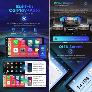 2Din Android12 Carplay gps With Built-in WiFi For Volkswagen Nissan Hyundai Kia