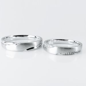 China Love Forever 18k Women11 Men18.5 His And Her Promise Rings on sale